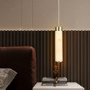 Marble Pendant Lamps Small Copper Chandeliers: Elegant Lighting for Bedroom and Living Room by Ljojo