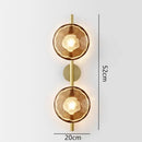 Nordic Minimalist Glass Wall Lamp for Bedroom Living Room Decor by Ljojo