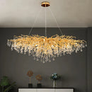 Ljojo Luxury Crystal Pendant Chandelier for Living Room Dining Bedroom