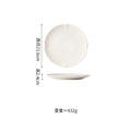 Ljojo Matte Striped Ceramic Plate Set for Molecular Cuisine Tableware