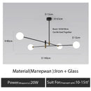 Nordic Minimalist Magic Bean Chandelier: Classic Style for Living & Dining Room by Ljojo