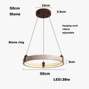 Wabi Sabi Yellow Travertine Pendant Light for Livingroom Kitchen Island by Ljojo