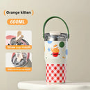 Ljojo 304 Stainless Steel Vacuum Insulated Straw Cup - Large Portable Thermos