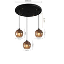 Nordic Wood Grain Color Led Pendant Lamp Modern Glass Pendant Lamp by Ljojo