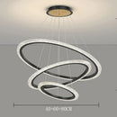 Modern Ring LED Pendant Light for Living Room by Ljojo - Stylish Chandelier for Home Decor
