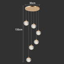 Ljojo LED Pendant Chandelier Light for Dining Room - Modern Hanging Indoor Lighting Home Decor