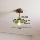 Ljojo LED Glass Ceiling Lamp Modern Yellow Lighting for Home Restaurant Hallway