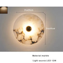 Modern Minimalist Round Jade Stone LED Wall Pendant Light Hanging Lamp by Ljojo