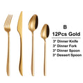 Ljojo 21 Piece Gold Cutlery Set - Stainless Steel 304 Elegant Tableware