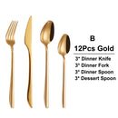 Ljojo 21 Piece Gold Cutlery Set - Stainless Steel 304 Elegant Tableware