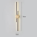 LED Strip Black Gold Wall Lamp for Nordic Decor - Ljojo