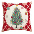 Christmas Nutcracker Decoration Pillowcase Set - Ljojo Branded Festive Tree Printed Cushion Suite