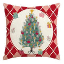 Christmas Nutcracker Decoration Pillowcase Set - Ljojo Branded Festive Tree Printed Cushion Suite