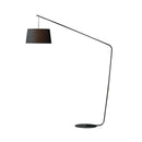 Danish Nordic Designer LED Floor Lamp for Living Room Luxury Style Fabric Shade Metal Base E27 - Ljojo