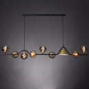 Nordic Glass Ball Pendant Lights: Long LED Chandeliers by Ljojo
