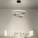 LED Pendant Light 30CM Double Ring Hanging Lamp Minimalist Design for Bedroom Living Room Dining Table by Ljojo