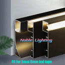 Ljojo 5cm LED Aluminium Profile Baseboard for Linear Lamp Wall Skirting Channel