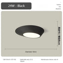 Alien Round Bedroom LED Ceiling Light - Modern Black and White Hallway Fixture by Ljojo