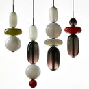 Italian Colored Glass Candy LED Pendant Light Fixture for Kitchen by Ljojo