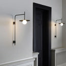 Nordic Designer LED Wall Light for Bedroom Black Indoor Lighting by Ljojo