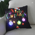 Ljojo Merry Santa Claus LED Light Pillow Cover - Home Decoration