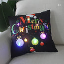 Ljojo Merry Santa Claus LED Light Pillow Cover - Home Decoration