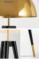 Wabi-sabi Tripod Iron Cap LED Floor Lamp for Bedroom Chandelier by Ljojo