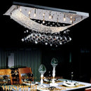 Ljojo Modern American K9 Crystal Chandelier for Continental Hotel Living Room - Nordic Style Rectangular Lighting