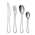 Ljojo 4-Piece Stainless Steel Hollow Handle Western Dinnerware Set