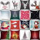Christmas Elk Print Pillowcase 45x45cm for Sofa, Car, Bedroom & Living Room Decor