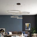 Modern Ring Chandelier Pendant Lamp for Bedroom, Ljojo Hanging Light for Living Dining Room.