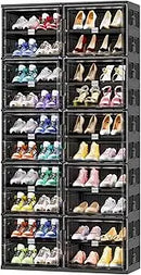 Ljojo™ 10-Tier Foldable Shoe Rack Organizer, Large Collapsible Storage Cabinet