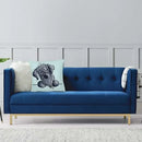 Ljojo Miniature Schnauzer Dog Cartoon Cushion Cover for Sofa - Puppy Lover's Nordic Pillow