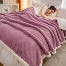 Ljojo Luxury Velvet Blanket, Double-Sided Plush Bed Cover, Warm & Thick Bedspread