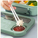 Ljojo 1300ML 4Grids Lunch Box: Tabieware, Microwavabie, Dishwasher Safe Bento Box