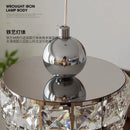 Nordic Crystal Bedroom Headboard Pendant Chandelier by Ljojo