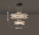 Nordic Luxury Lotus Acrylic LED Chandelier Pendant Light by Ljojo