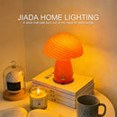 Glass Mushroom Table Lamp Nordic Style - Ljojo Ambiance Nightlight Bedside Ornament