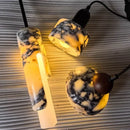 Ljojo Marble Stone Chandelier: Nordic Pendant Light, Small Bedroom Ceiling Lamp