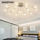 Ljojo LED Star Chandelier Light Fixture for Modern Living Room Dining Bedroom Kitchen axECOMoxyQBGVPdHG