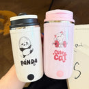 Ljojo 500ml Stainless Steel Thermos Cup with USB Charging - Portable, Double Drink Coffee Cup