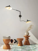 French Designer Long Arm Wall Sconce Lamp Rotary Led Light by Ljojo for Living Room Bedroom