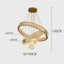 Ljojo Luxury Crystal Pendant Chandelier for Living Room Dining Room Lighting