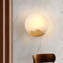 Ljojo Marble Wall Lights Copper Finish E14 Bulb Sconce 110-240V