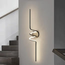 Ljojo LED Wall Light: Modern Bedroom Bedside Hotel Stairs Living Room Decor