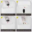 Ljojo 3-Way Dimmable Touch Control Desk Lamp with USB Charging and Phone Stands