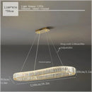 Ljojo Luxury Crystal Ceiling Pendant Lamp for Elegant Room Decor