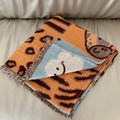 Ljojo 4-Layer Cotton Gauze Fringed Blanket for Spring & Summer