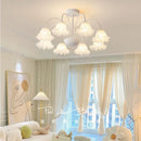French Flower Chandelier Glass Pendant Lamp Modern Home Decor Ljojo