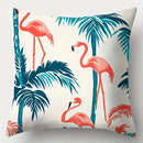 Giraffe and Flamingo Sofa Pillow Cover Set, 17.7" x 17.7", Ljojo Home Decor